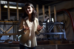 Ana Almeida is smart, energetic and passionate about the Port and Douro wines of Quinta do Noval. Here, she explained the operation of robotic lagares to our guests. A class act!