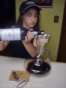 Decanting Port So Easy a Child Can Do It