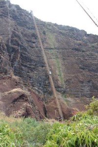 The funicular at Fajã dos Padres climbs 900 feet to the top.