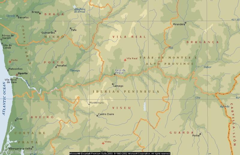 Douro Region Map 800