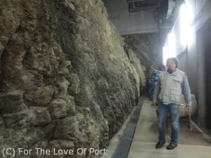 The solid stone "lung" of the Niepoort winery at Quinta de Napoles