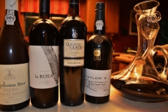 Wines from a recent dinner for a friend visitng from Porto.