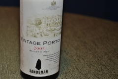 The 2003 Sandeman Vintage Port.It had been several years since I last tried this Vintage Port and it has continued to improve over the past half decade. It was always very good, now it also shows a rich and elegant texture and soft mouthfeel which is really appealing. Worthy of cellaring if you can still find some at a good price!