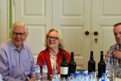 Alistair Robertson (Chairman of The Fladgate Partnership) and his lovely wife Gillyanne, along with Chris Forbes, also from TFP, during a marvelous lunch at Quinta de Vargellas.