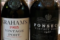 Last night in Edmonton we compared these two ports after a fine pizza dinner and lots of table wines. While I felt that both the Graham's and Fonseca were fantastic there was almost a unanimous vote for the 1985 Fonseca.