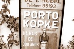 OLD Kopke sign in the walled city of Obidos