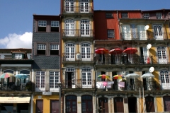 Typical house in Porto by the river