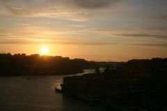 View on the douro with sun set
