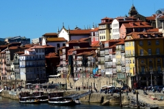 Oporto's Ribeira District, Pestana Hotel (Yellow) & Cais