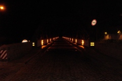 The Pinhao bridge at night