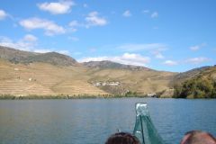 The view of Cockburns Quinta dos Canais from the Douro River