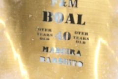 Barbeito's hand stenciling of bottles