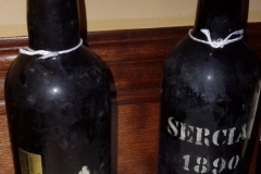 n/v Leacock's 'A' and also 1890 Leacock's Sercial Vintage Madeira