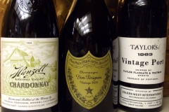 Lunch wines for Adrian Bridge