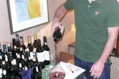 2009 Port Gala, decanting the Douro wines