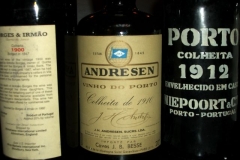 1900 Borges & Irmao, 1910 J.H. Andresen and a 1912 Niepoort Colheita