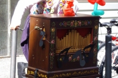 An Organ-grinder outside of our hotel