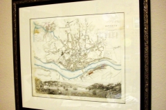 Antique handmade map of Oporto