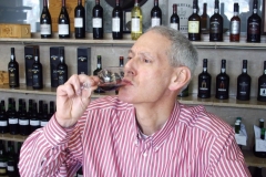 Sandy Becker enjoying a 1975 Ferreira VP