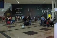 A huge Ferreira advert in the Oporto airport