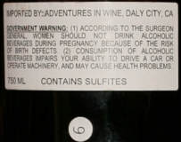 1966 Taylor-Fladgate importers label