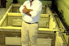 Cristiano van Zeller on lagar at Quinta Vale D. Maria