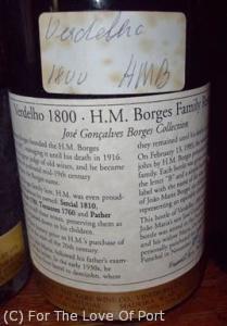 1800 H M Borges Verdelho Vintage Madeira